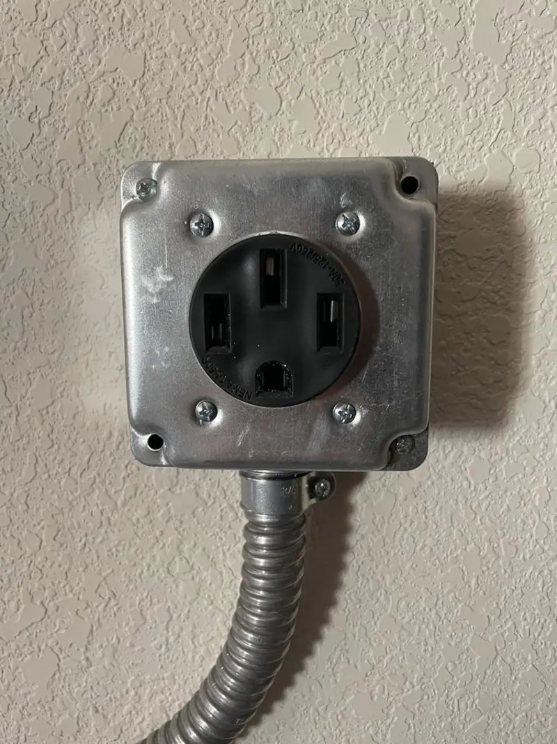 NEMA 14-50 outlet installed for Electrical Panel Upgrade in West Hollywood